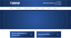 Desktop Screenshot of optimalclinicaltrials.com