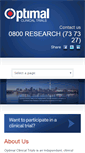Mobile Screenshot of optimalclinicaltrials.com